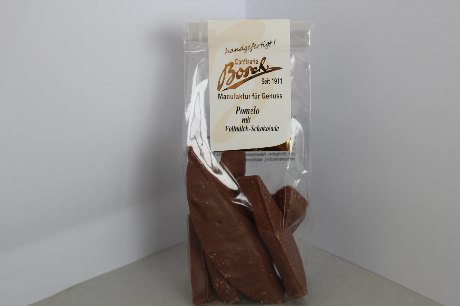 SchokoPomelo Vollmilch Schokolade Confiserie Bosch GmbH