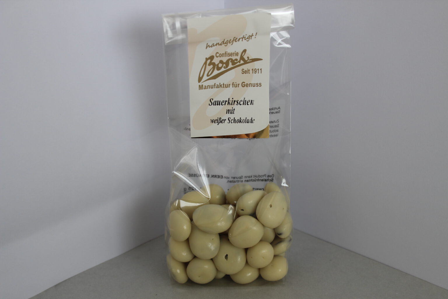 Schoko-Sauerkirschen Weiße Schokolade - Confiserie Bosch GmbH